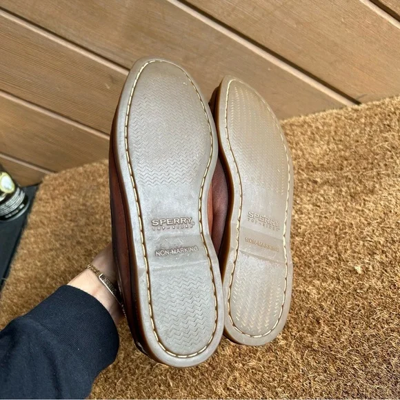 Sperry Brown Leather Loafers - Picture 5 of 9